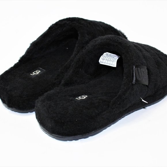 UGG Fluff Yeah Slide Sandals All Black New Men\'s 10 New main image 3
